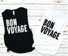 Load image into Gallery viewer, Bon Voyage Muscle Tank - Vacation Tees by Hustle and Soul Clothing - Hustle and Soul Clothing