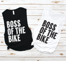 Load image into Gallery viewer, Boss of the Bike Spin Muscle Tank - Fitness Tees by Hustle and Soul Clothing - Hustle and Soul Clothing