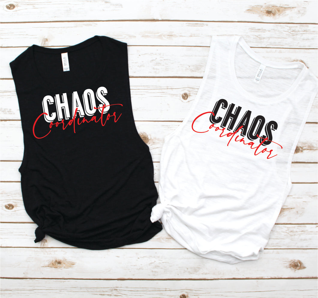 Chaos Coordinator Muscle Tank - Funny Tees Collection by Hustle and Soul Clothing - Hustle and Soul Clothing