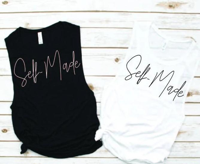 Self-Made Muscle Tank - Empower Collection by Hustle and Soul Clothing - Hustle and Soul Clothing