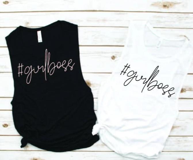 #girlboss Muscle Tank - Empower Collection by Hustle and Soul Clothing - Hustle and Soul Clothing